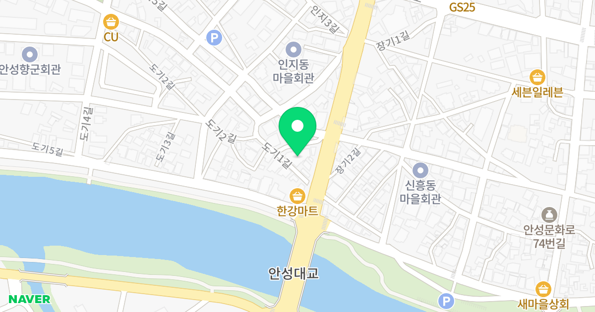 1동 위치 지도 - 경기도 안성시