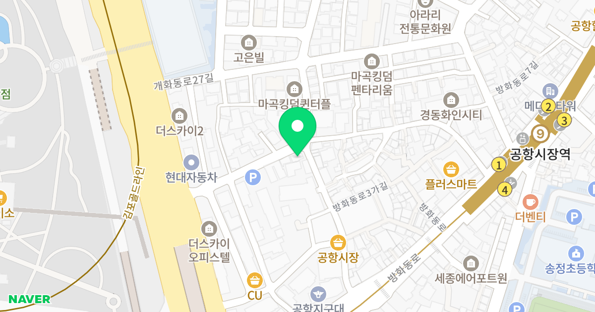 수정 위치 지도 - 서울특별시 강서구 개화동로29길 22