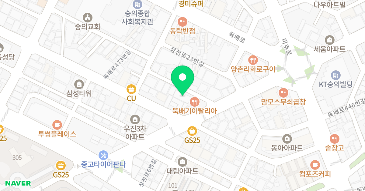포디엄 위치 지도 - 인천광역시 미추홀구 장천로19번길 9