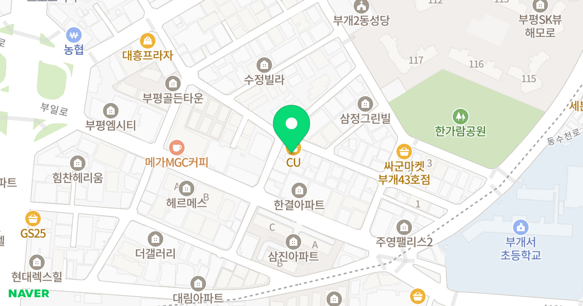 하비스트3 위치 지도 - 인천광역시 부평구