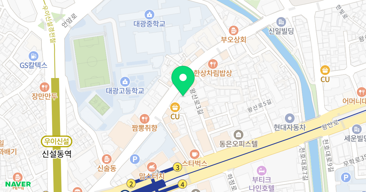 스테이 하이 오피스텔 위치 지도 - 서울특별시 동대문구 한빛로 20