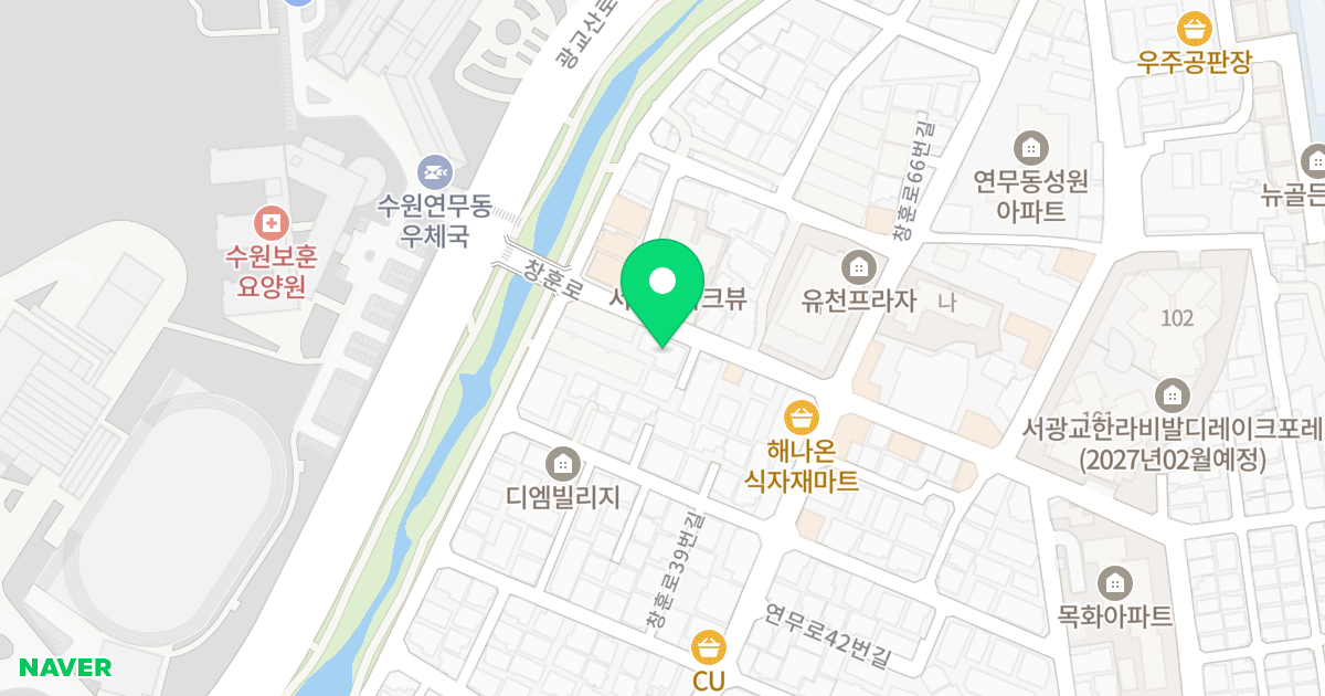 해오름빌 위치 지도 - 경기도 수원시 장안구 창훈로 73