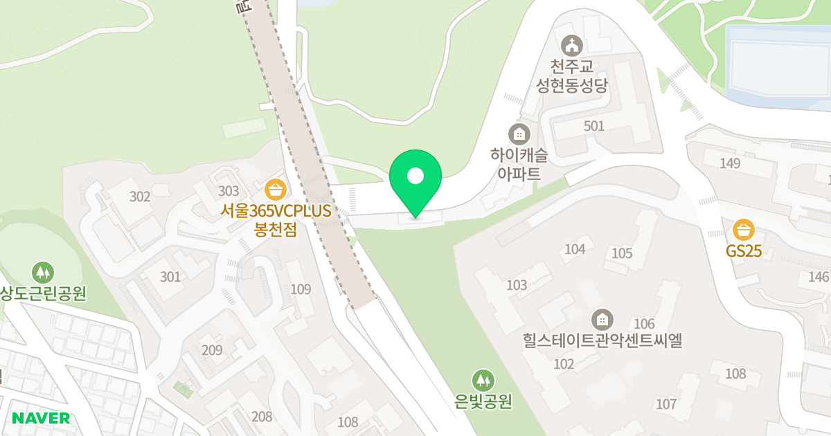 (1718-4) 위치 지도 - 서울특별시 관악구 성현로 8