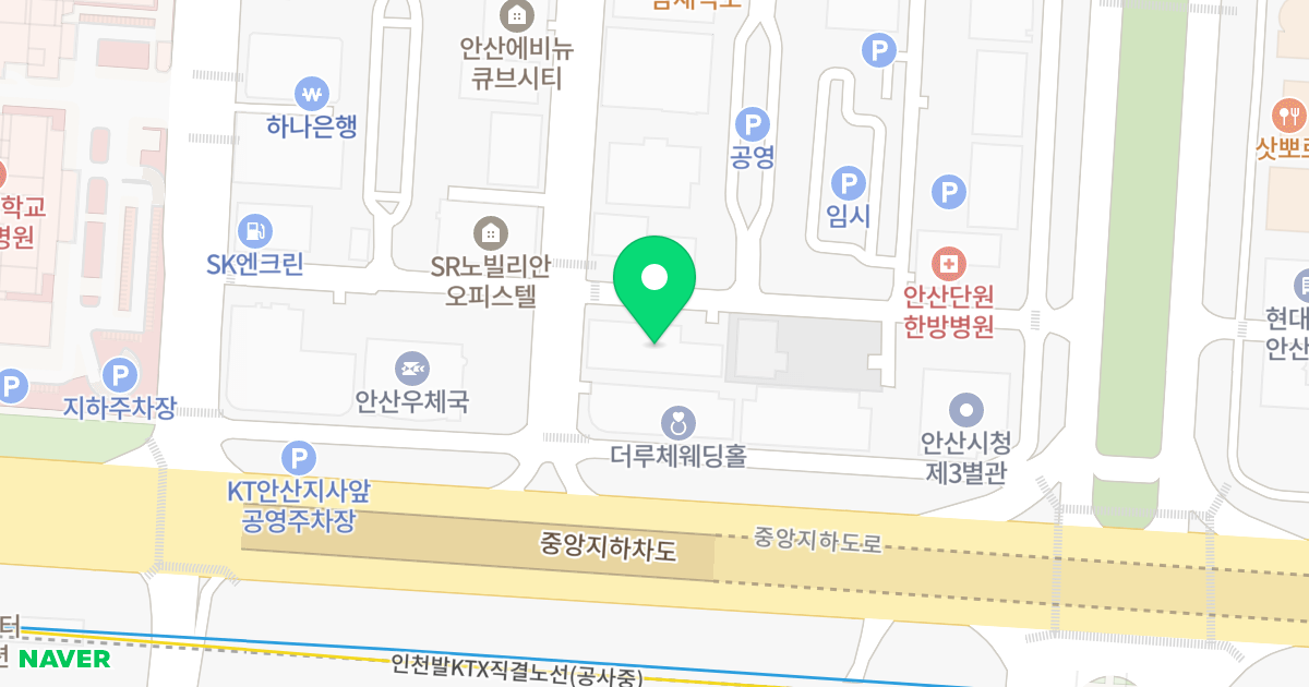 리베르 오피스텔 위치 지도 - 경기도 안산시 단원구 원고잔로 6