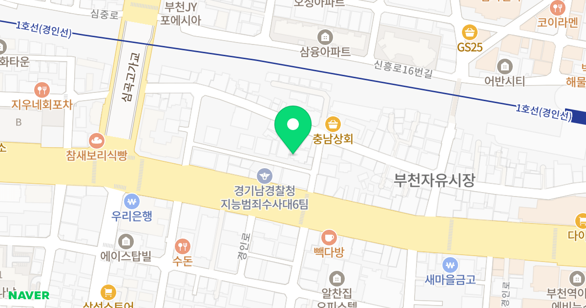 토미오피스텔 위치 지도 - 경기도 부천시 소사구  205-9