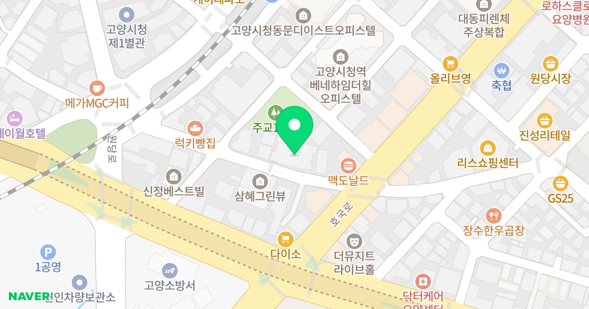스카이 팰리스 위치 지도 - 경기도 고양시 덕양구
