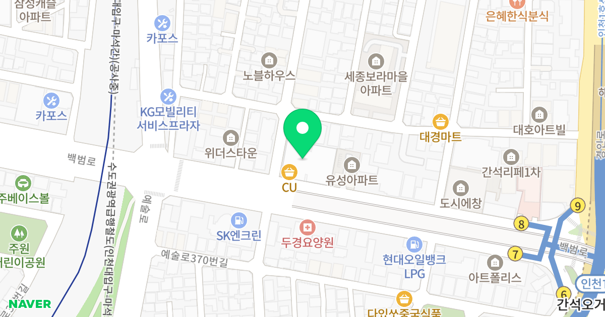 트라움 위치 지도 - 인천광역시 남동구 백범로422번길 6