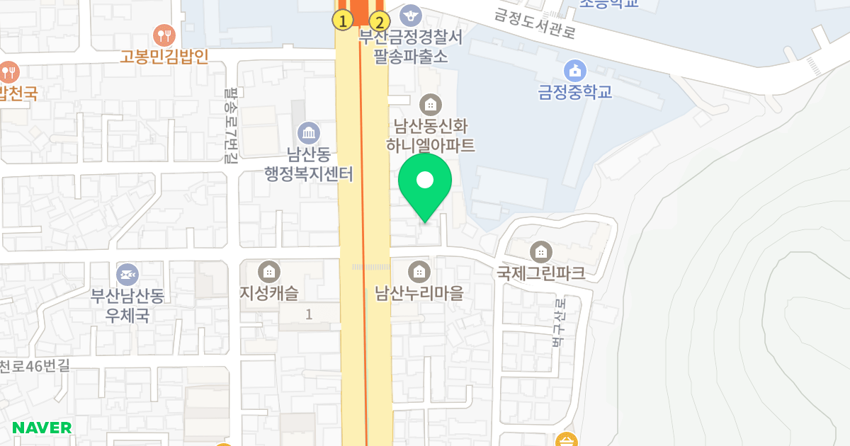 태성에버리치 위치 지도 - 부산광역시 금정구 벅구산로 3