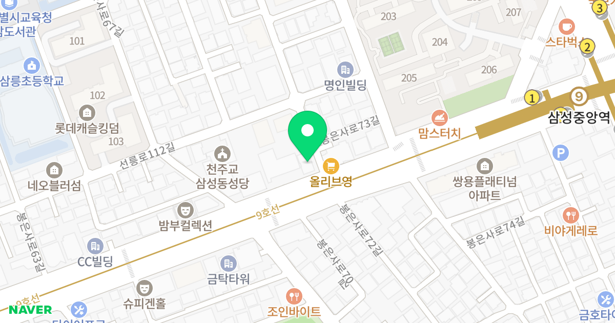 봉은사로 461 주상복합 (주식회사 프레스티지) 위치 지도 - 서울특별시 강남구
