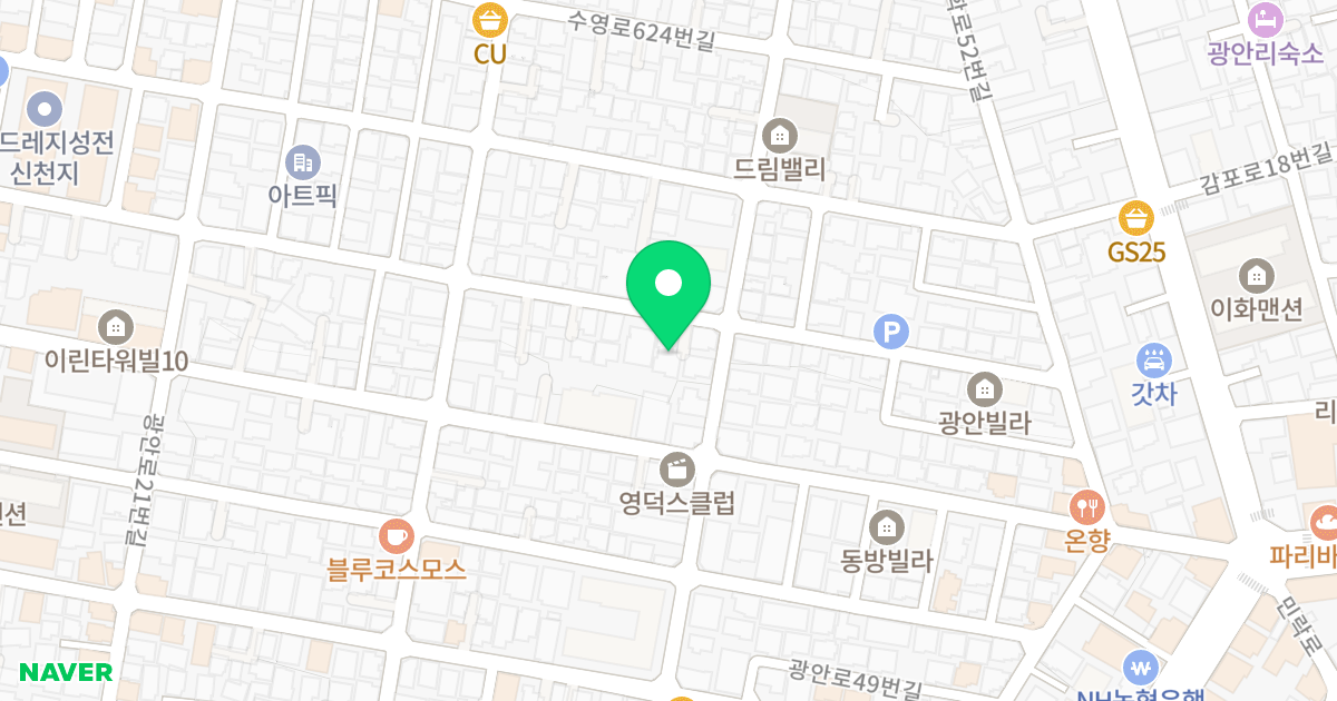이스타나빌 위치 지도 - 부산광역시 수영구