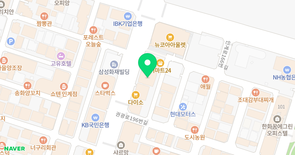 (1114-9) 위치 지도 - 경기도 수원시 팔달구 권광로 204