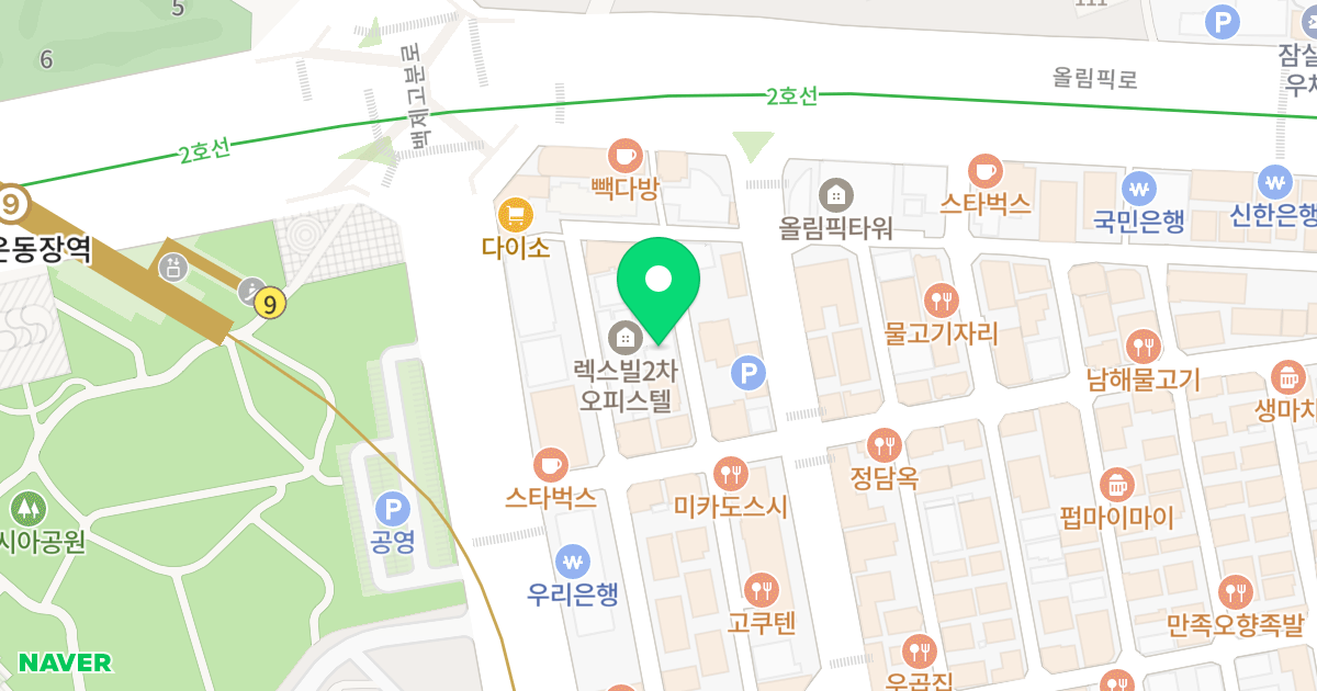 (176-8) 위치 지도 - 서울특별시 송파구 백제고분로7길 7-9