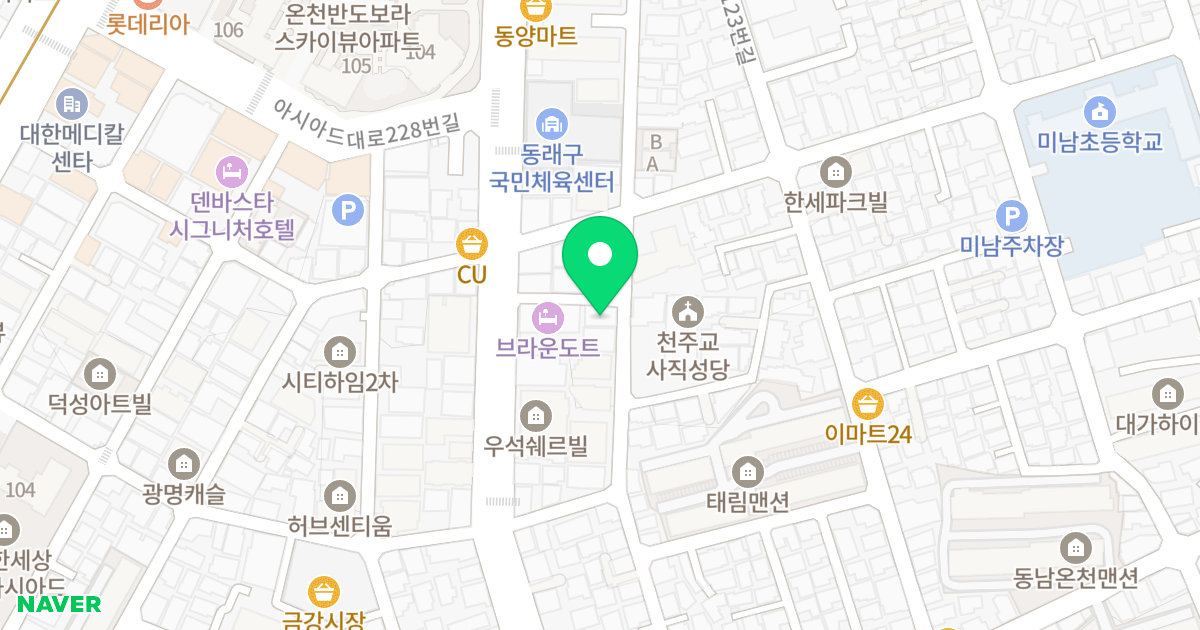 (1464-38) 위치 지도 - 부산광역시 동래구