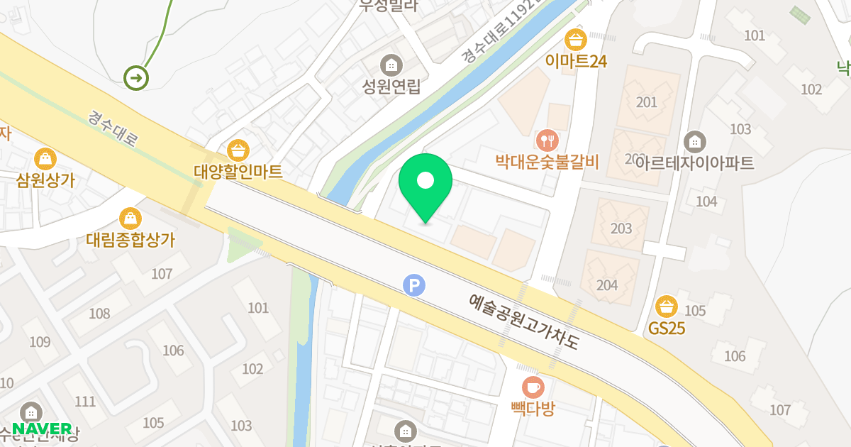 디아망 위치 지도 - 경기도 안양시 만안구 경수대로 1184