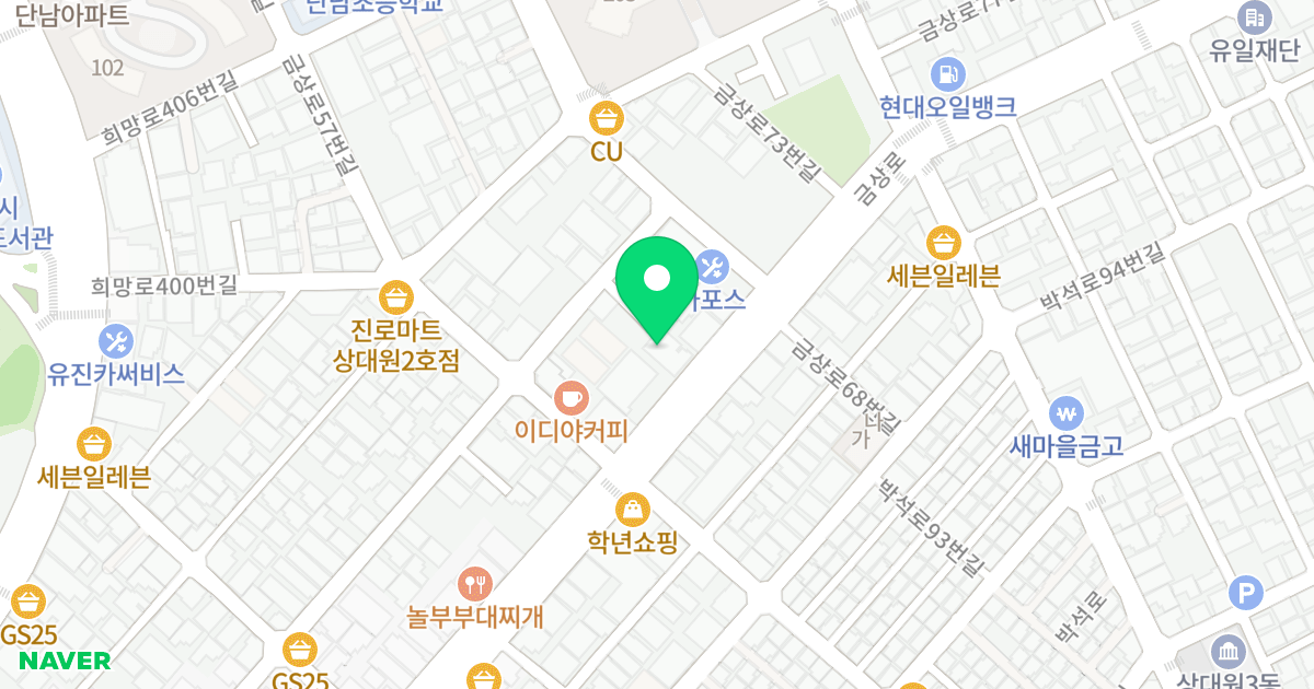 누리안그랑빌 위치 지도 - 경기도 성남시 중원구 금상로 63