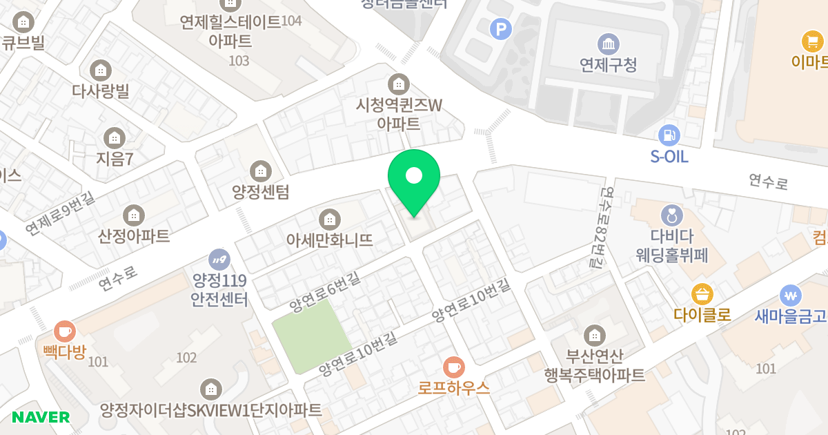 샛별스위트 위치 지도 - 부산광역시 부산진구 양연로6번길 12-1