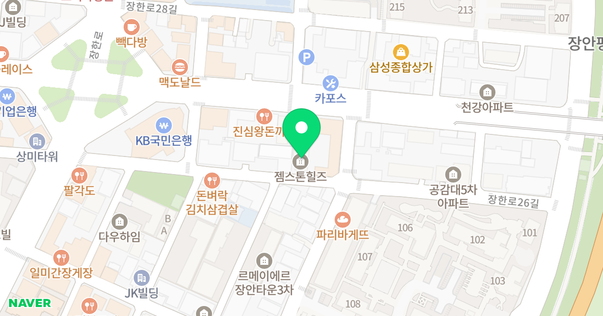 젬스톤 힐즈 위치 지도 - 서울특별시 동대문구