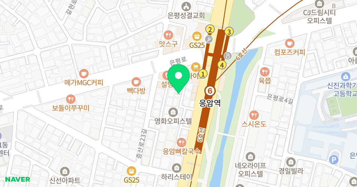 (23-23) 위치 지도 - 서울특별시 은평구 증산로 471-5