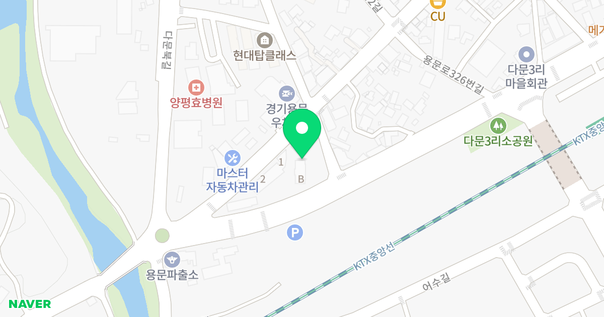골든타워 위치 지도 - 경기도 양평군 용문면 용문로 316