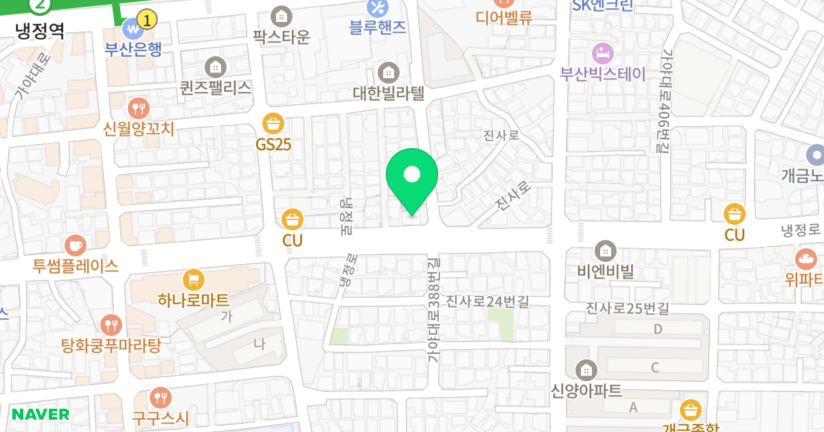(54-112) 위치 지도 - 부산광역시 사상구 가야대로388번길 32