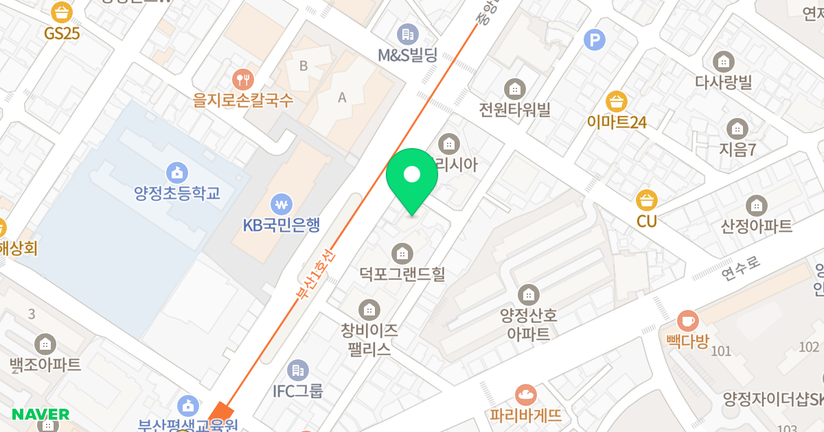 수정캐슬 위치 지도 - 부산광역시 부산진구 중앙대로 962-2