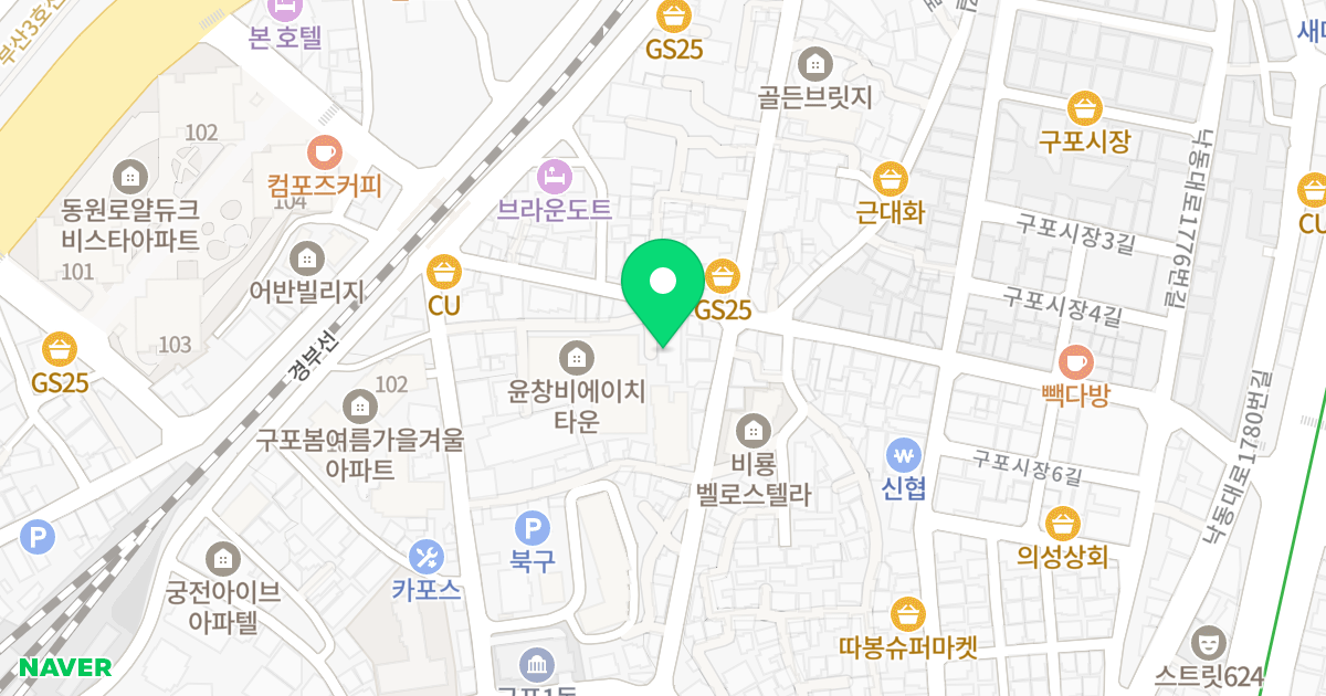 스마트빌 위치 지도 - 부산광역시 북구 낙동대로1762번가길 22