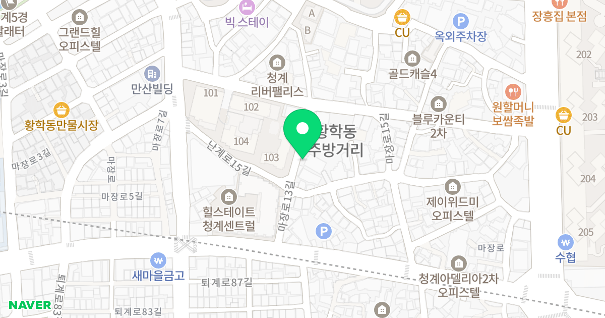 (2022) 위치 지도 - 서울특별시 중구 마장로13길 18