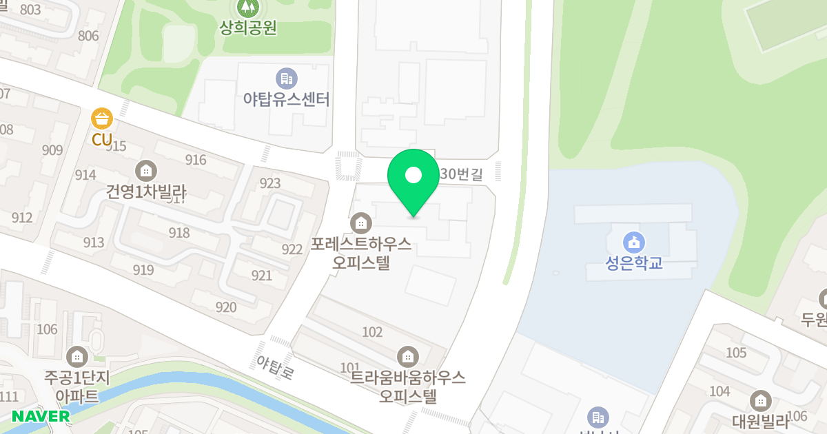 FOREST HOUSE 위치 지도 - 경기도 성남시 분당구 벌말로30번길 46