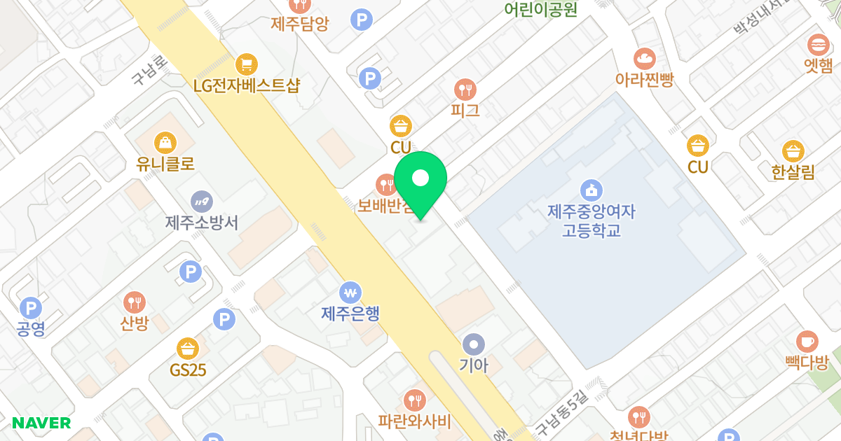(1987-2) 위치 지도 - 제주특별자치도 제주시 남광로2길 22