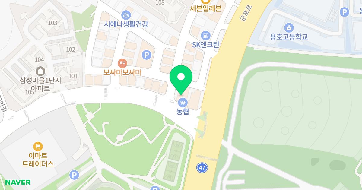 (1034) 위치 지도 - 경기도 군포시