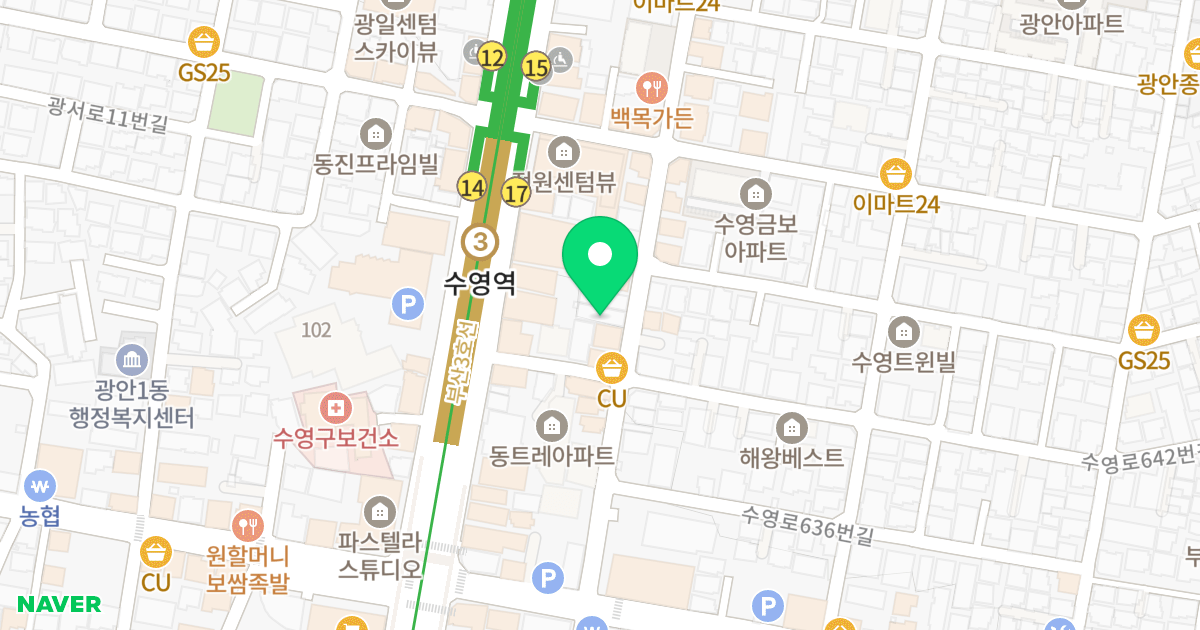 다상빌라 위치 지도 - 부산광역시 수영구 무학로9번길 29