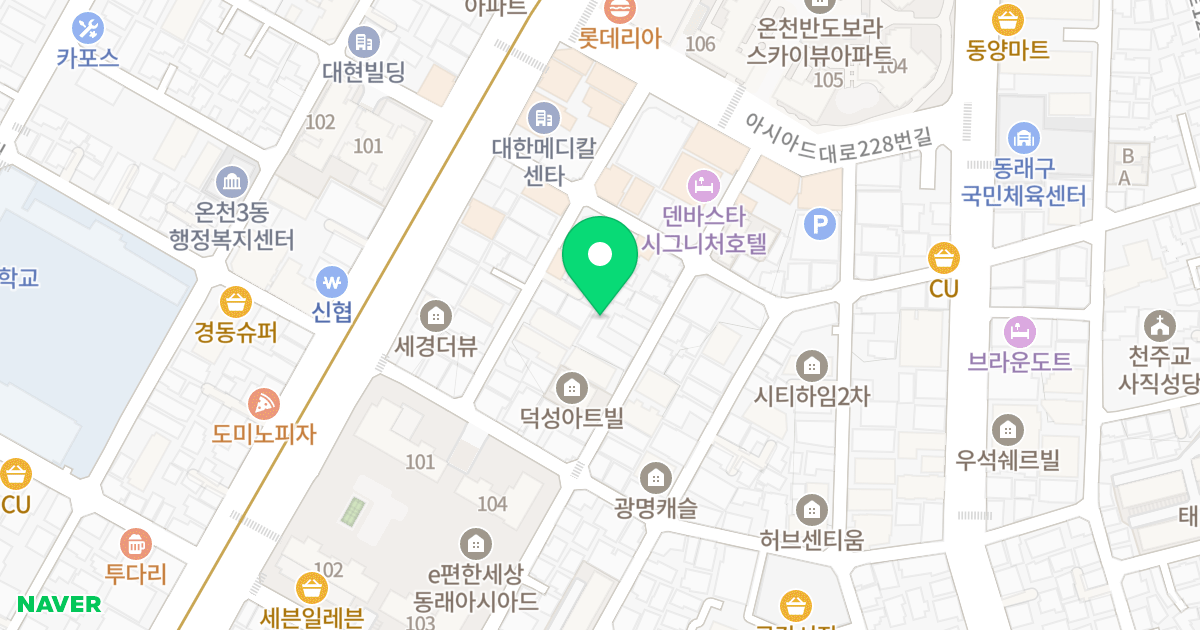 루미랑스 위치 지도 - 부산광역시 동래구 여고북로23번길 37