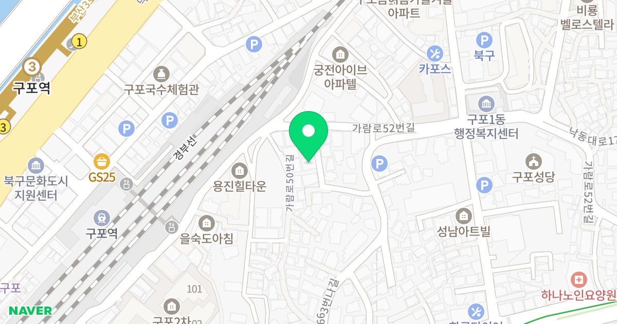 (413-25) 위치 지도 - 부산광역시 북구 가람로52번길 8-8