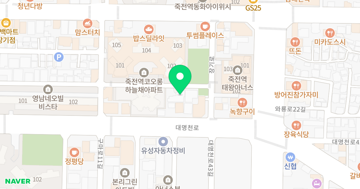 (548-6) 위치 지도 - 대구광역시 달서구 용산로12길 86