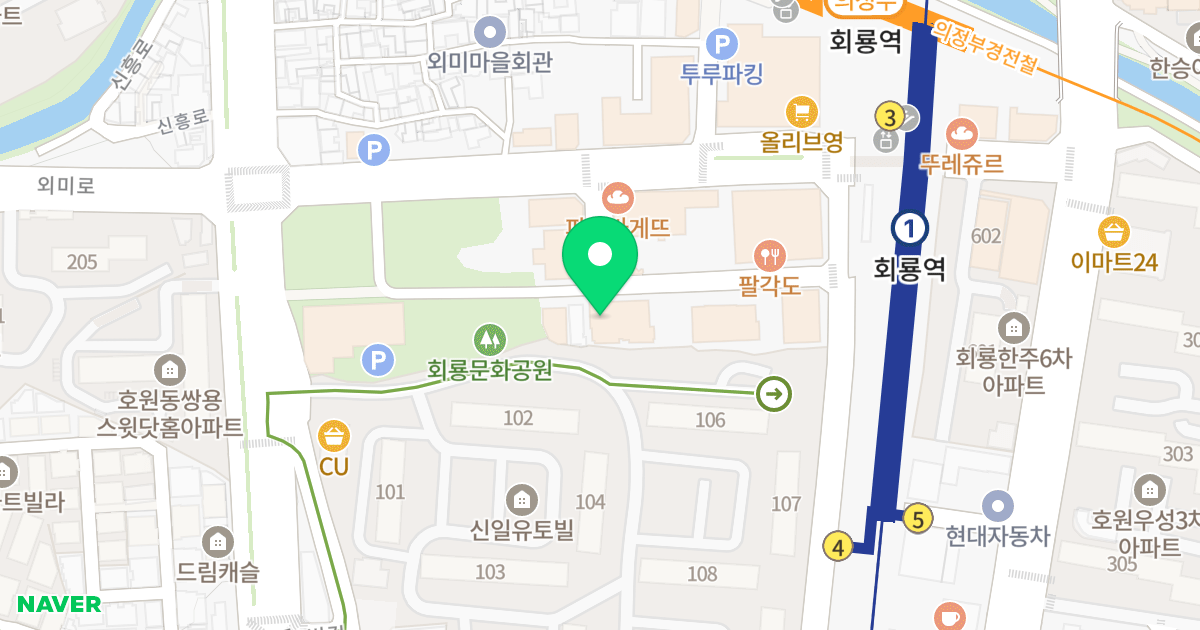 폴라리스 위치 지도 - 경기도 의정부시 외미로 92-12
