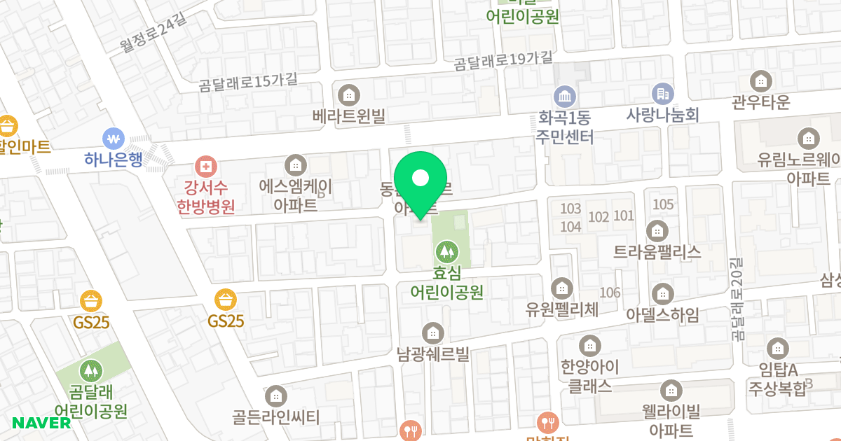 동성아파트 위치 지도 - 서울특별시 강서구