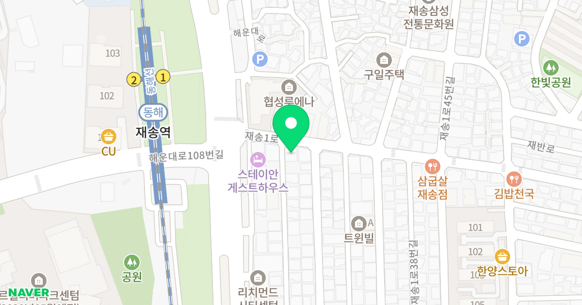 제이에스 레그노 2차 위치 지도 - 부산광역시 해운대구 재송1로14번길 3