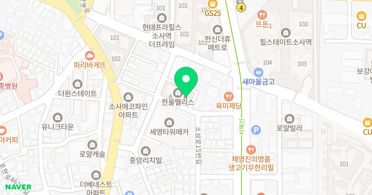 한울펠리스 위치 지도 - 경기도 부천시 소사구 소사로247번길 20