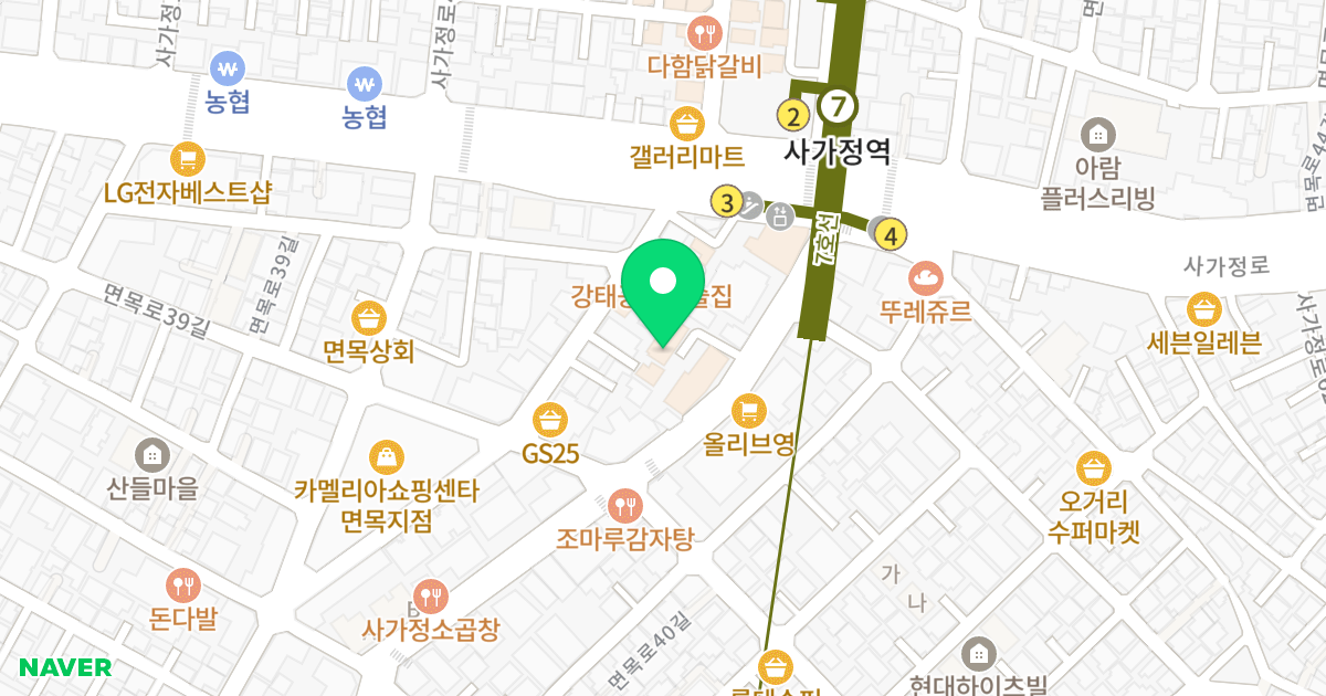 성진쉐르빌 위치 지도 - 서울특별시 중랑구 면목로 311-6