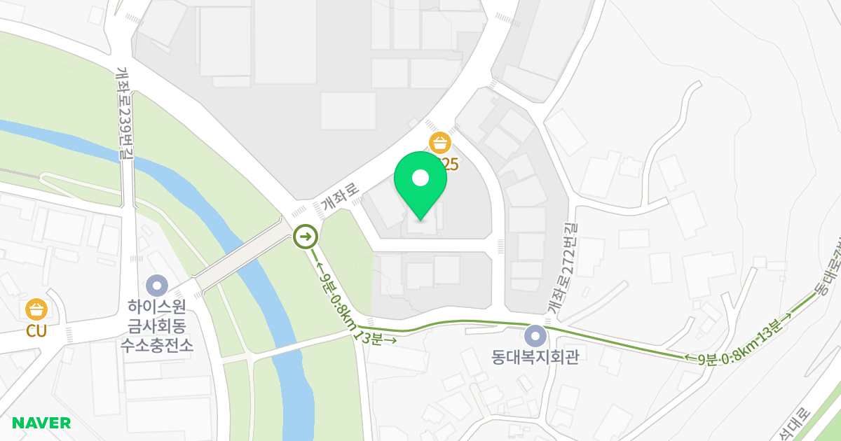 회동그린 위치 지도 - 부산광역시 금정구