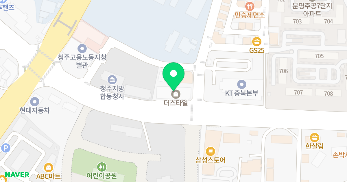 THE STYLE 위치 지도 - 충청북도 청주시 서원구 1순환로 1059