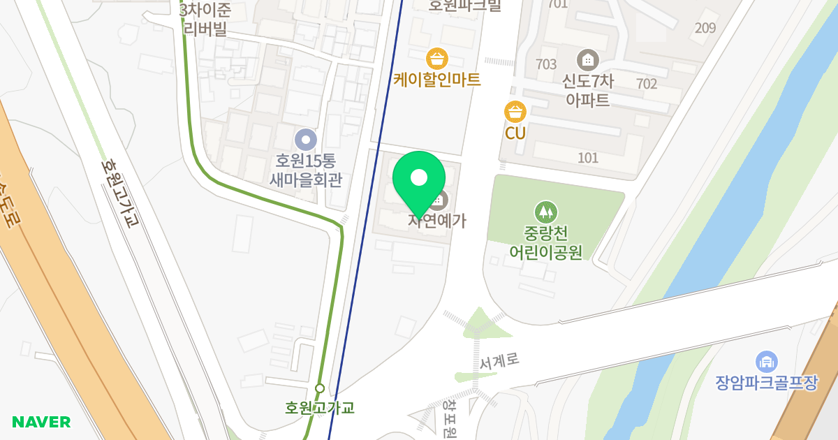 자연예가 위치 지도 - 경기도 의정부시  113