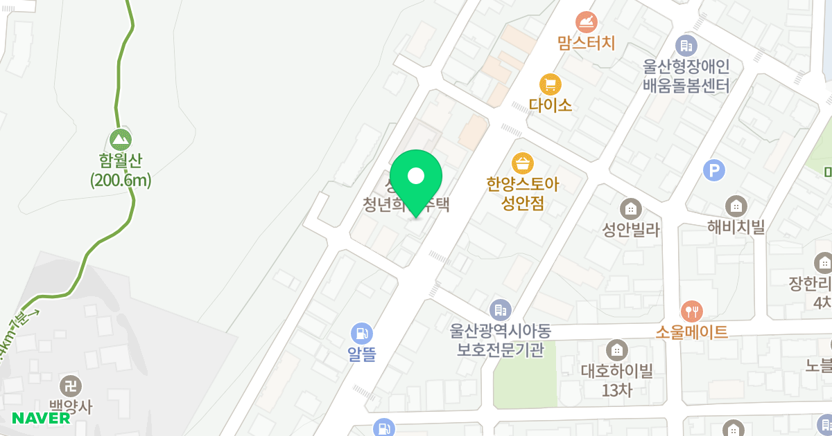 금광 예다움 위치 지도 - 울산광역시 중구 성안로 167