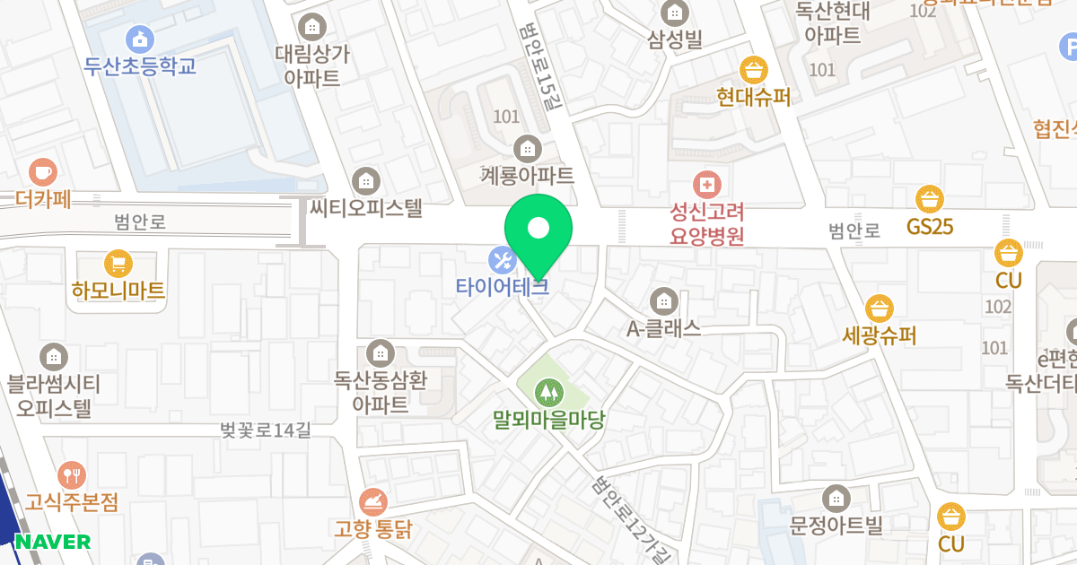 프라임51 위치 지도 - 서울특별시 금천구 범안로 1180-5