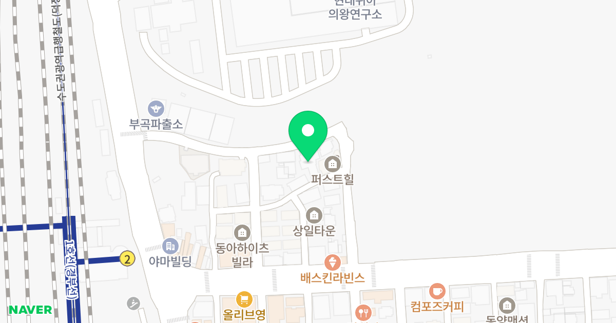 해누리아힐스 위치 지도 - 경기도 의왕시 한백이길 18