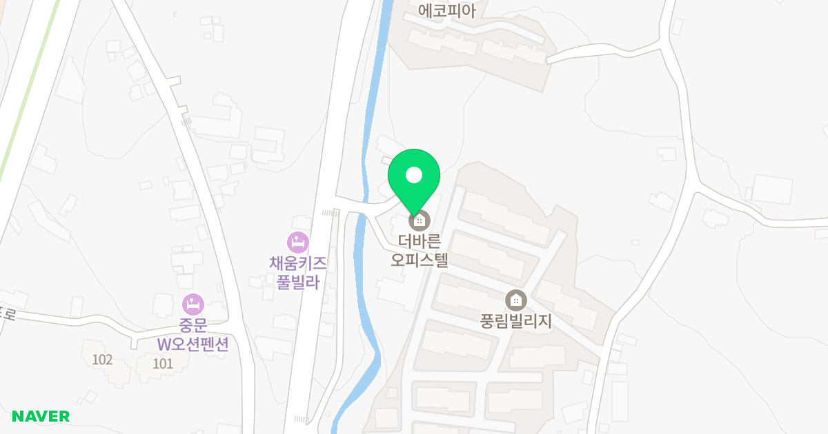 더바른오피스텔 위치 지도 - 제주특별자치도 서귀포시