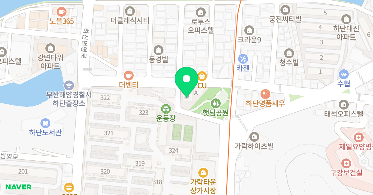 리버포레(B동) 위치 지도 - 부산광역시 사하구