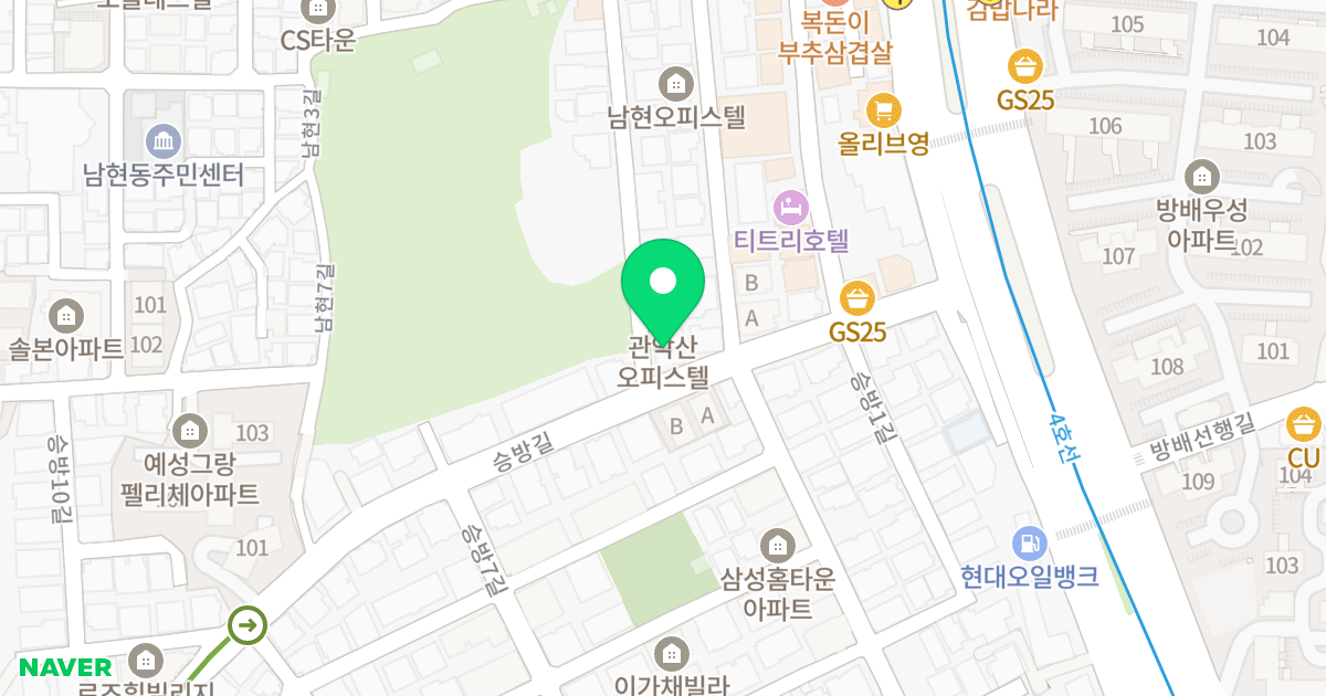 (602-59) 위치 지도 - 서울특별시 관악구 승방6길 2