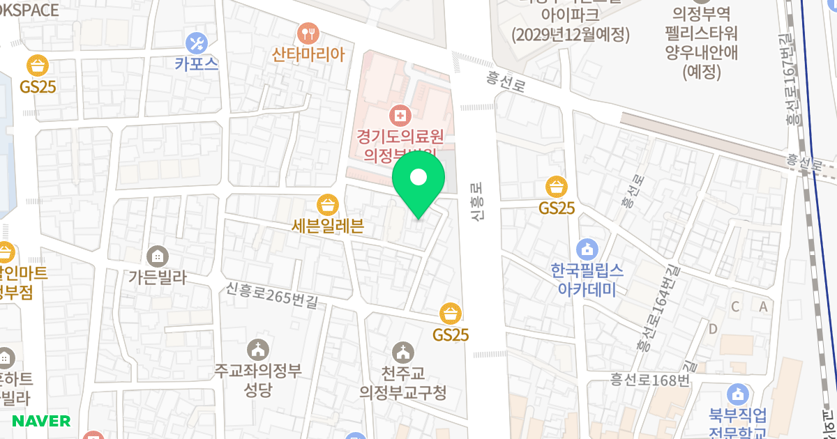 인성하이츠 위치 지도 - 경기도 의정부시