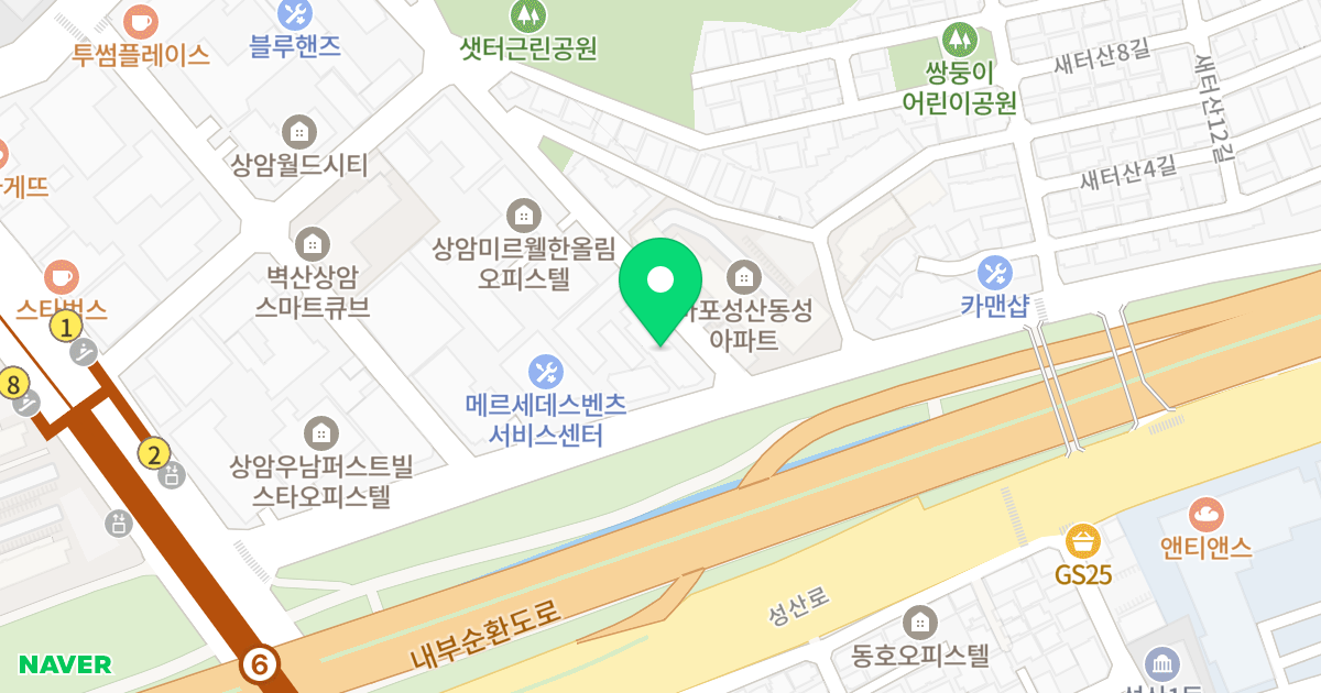 태림센트윈상암 위치 지도 - 서울특별시 마포구 모래내로3길 3